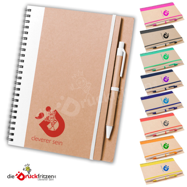 Spiral-Notizbuch PLATANUS A5 - individuell bedrucken