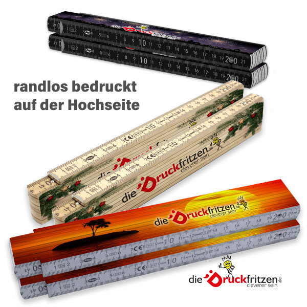 dieDruckfritzen.de - Zollstock ADGA 250 Plus - randlos bedruckt