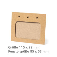 Ausweishülle (115 x 92 mm), Recycling Karton