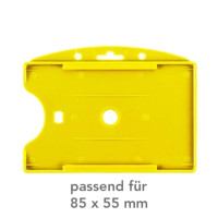 Kartenhalter für 85 x 55 mm, gelb