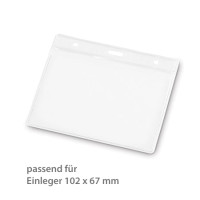 Ausweishülle, für Einleger 102 x 67 mm