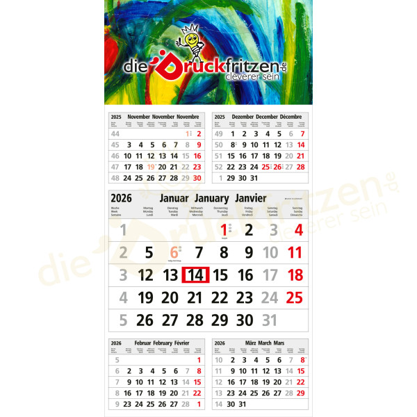5-Monatskalender CEFÜNF - individuell bedrucken