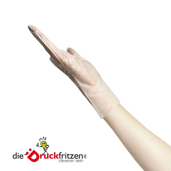 dieDruckfritzen.de - TPE-Einmalhandschuhe - Farblos