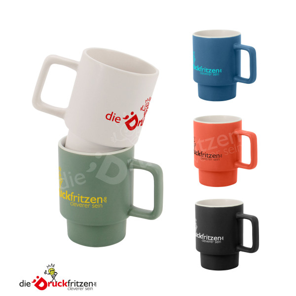 Keramik-Tasse KUERTEN 330 ml - individuell bedrucken