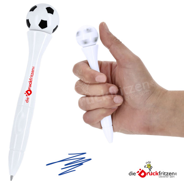 Kugelschreiber mit Fußball CELY - individuell bedrucken