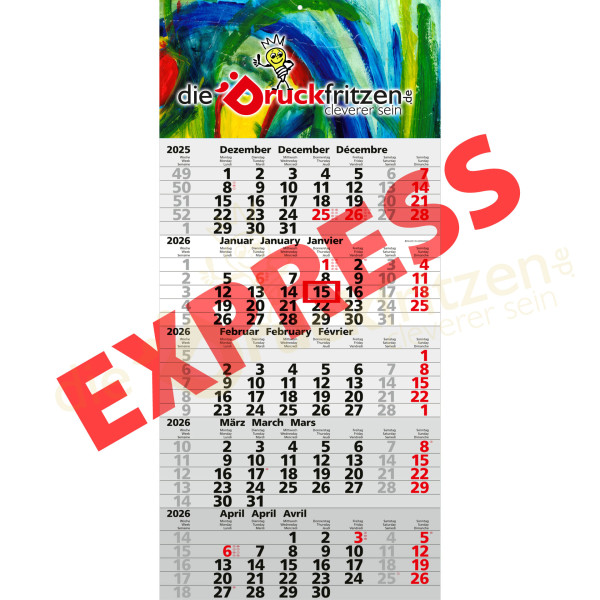 5-Monatskalender QUIFÜNF EXPRESS - individuell bedrucken