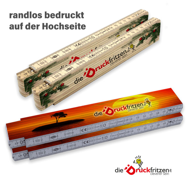 dieDruckfritzen.de - Zollstock ADGA 250 Plus - randlos bedruckt