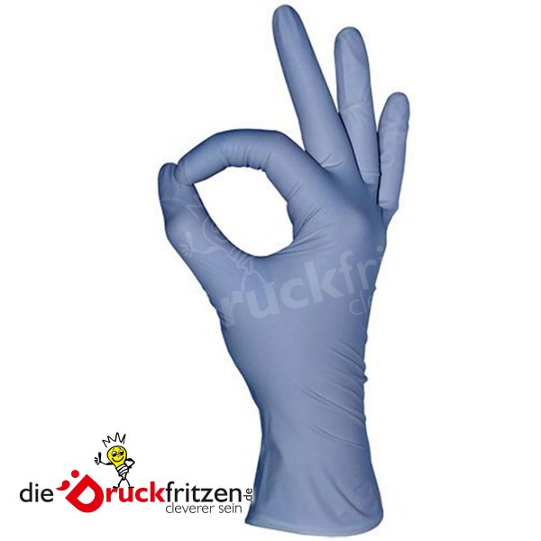 dieDruckfritzen.de - Vitril-Einweghandschuhe - Blau