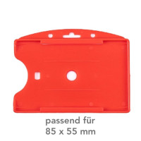 Kartenhalter für 85 x 55 mm, rot