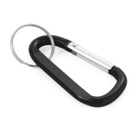 Karabiner schwarz 55 mm + Ring