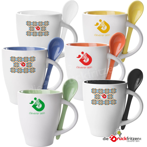 Keramik-Tasse SPOON - 300 ml - individuell bedruckt