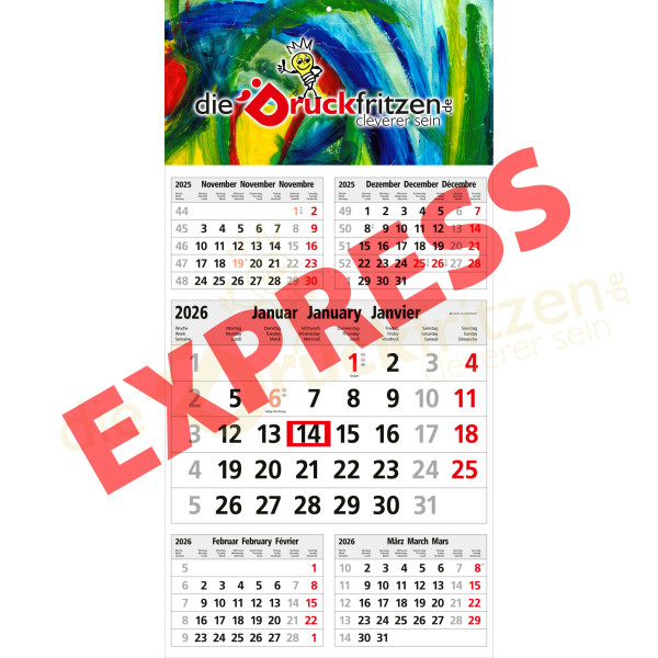 5-Monatskalender CEFÜNF EXPRESS - individuell bedrucken