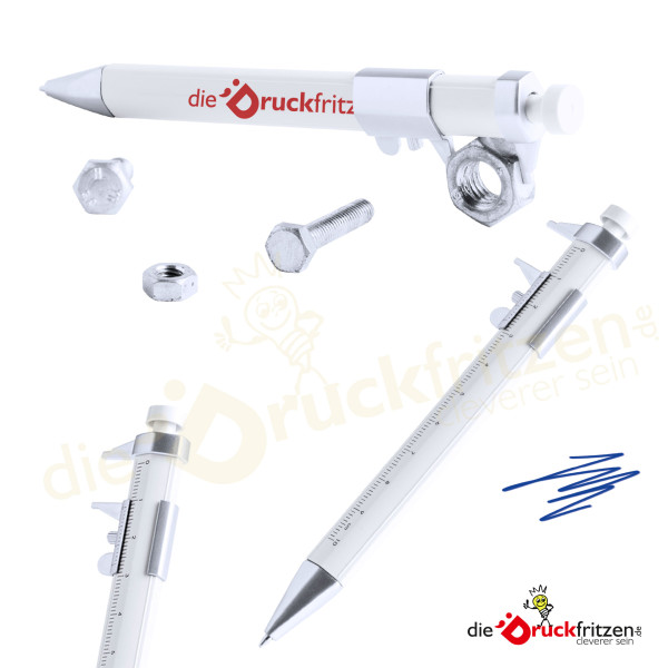 Kugelschreiber mit Messschieber CALIPEN - individuell bedrucken