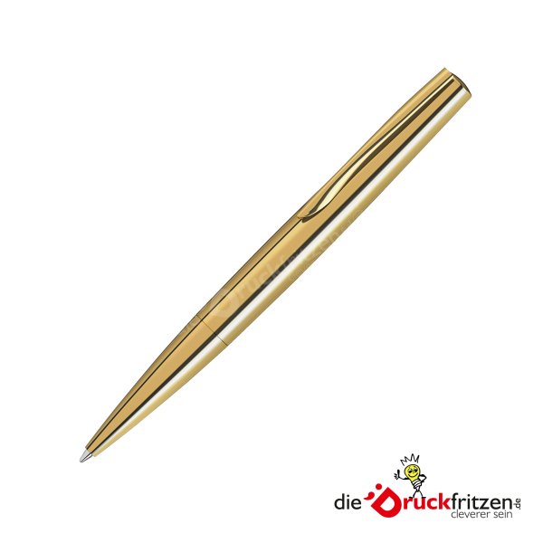 dieDruckfritzen.de Metall-Drehkugelschreiber ELEGANCE LUX - vergoldet 18 ct