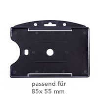 Kartenhalter für 85 x 55 mm, schwarz
