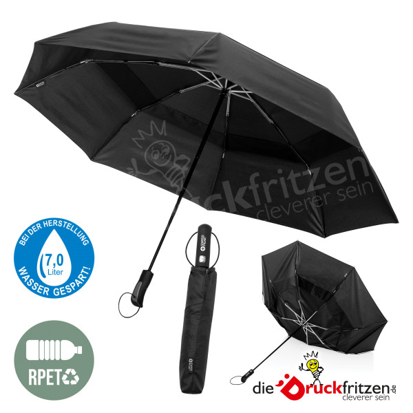 Swiss Peak Aware™ Tornado 27” Taschen-StormProof-Schirm - individuell bedrucken