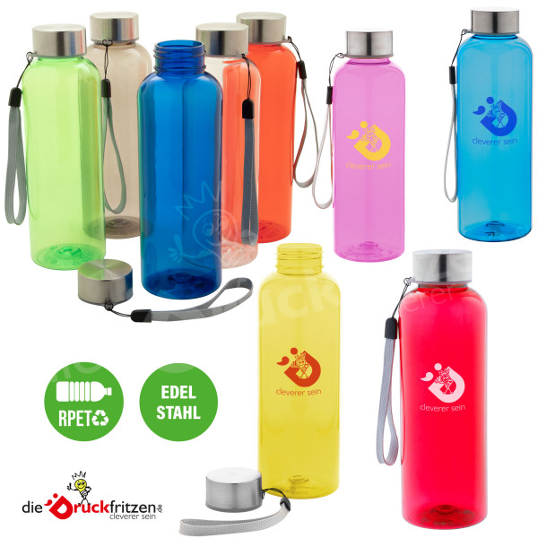 Sport-Trinkflasche PEMBA aus rPET - 500 ml - individuell bedruckt