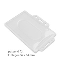 starre Ausweishülle, für Einleger 86 x 54 mm